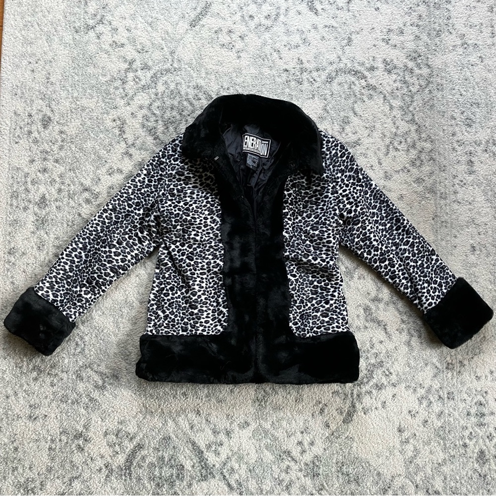 1990s Plush Leopard Jacket